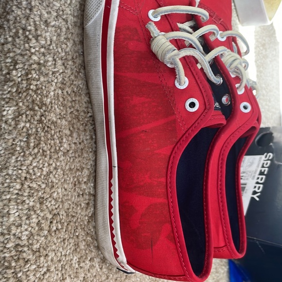 Sperry SeaCoast Logo Red Boat shoe. - Picture 12 of 12